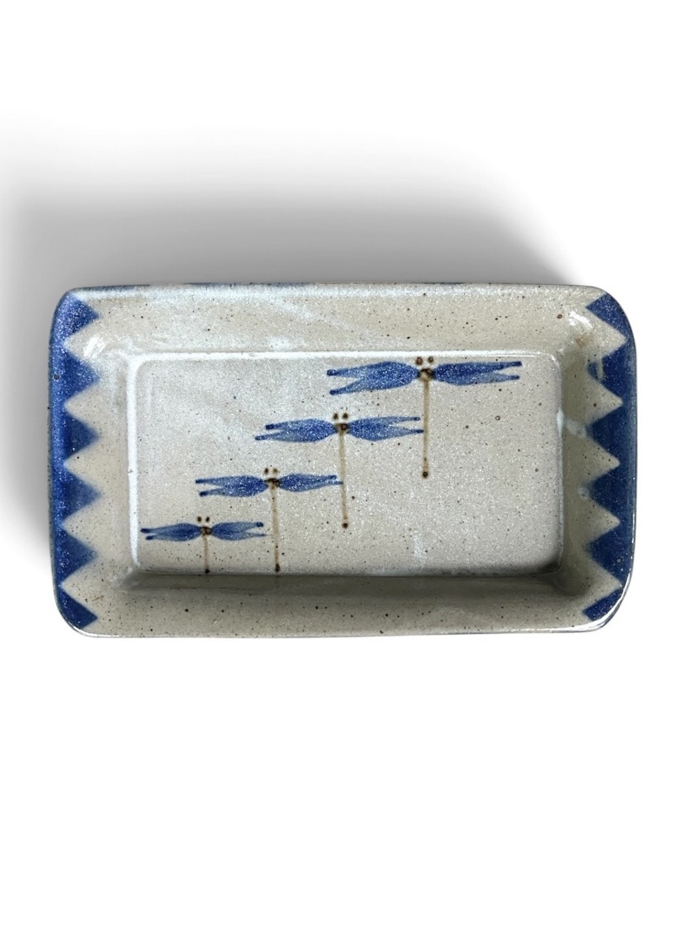 NWOT Authentic Cherokee Rectangular Ceramic Dish/Tray signed by Mel Cornshucker